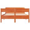 vidaXL Bed Frame without Mattress Wax Brown 140x200 cm Solid Wood Pine