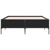 vidaXL Bed Frame without Mattress Black 140x190 cm