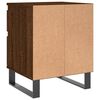 vidaXL Bedside Cabinets 2 pcs Brown Oak 40x35x50 cm Engineered Wood
