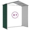 vidaXL Garden Shed Green 191x640x198 cm Galvanised Steel