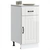 vidaXL Kitchen Base Cabinet Lucca High Gloss White Engineered Wood