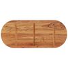 vidaXL Table Top 120x50x2.5 cm Oval Solid Wood Acacia