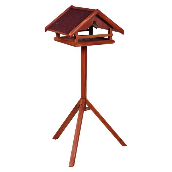 FLAMINGO Bird Table with Stand Hafnir 42x40.5x119 cm Brown