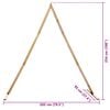 vidaXL Wedding Arch Light Brown 202 x 95 x 254 cm Solid Pine Wood