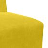vidaXL Modular Sofa Unit Armless 3 pcs Yellow 55 x 74 x 82 cm Velvet