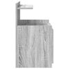 vidaXL Bedside Cabinet with 2 Drawers Grey Sonoma 40x36.5x62 cm