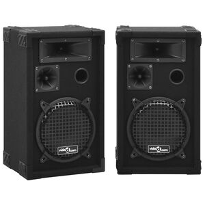 vidaXL Professional Passive Hifi Stage Speakers 2 pcs 800 W Black
