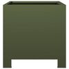 vidaXL Garden Planters 2 pcs Olive Green 30x30x30 cm Steel