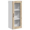 vidaXL Wall Glass Cabinet LUCCA Sonoma Oak 40 x 31 x 100 cm