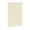 vidaXL Pleated Blind Cream 95x100 cm Fabric Width 94.4 cm Polyester