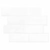 vidaXL Decorative Stickers 20 pcs White 29 x 21 cm