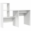 vidaXL Desk with Drawer White 131.5 x 50 x 106.5 cm Engineered Wood