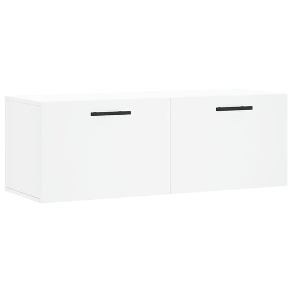 vidaXL Wall Cabinet White 100x36.5x35 cm Engineered Wood