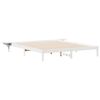 vidaXL Bed Frame with Side Tables White 180 x 210 cm Solid Pine Wood