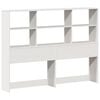 vidaXL Bookcase Bed without Mattress White 120x190 cm Small Double Solid Wood Pine