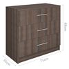 vidaXL Chest of Drawers Engineered Wood 71x35x68 cm Grey Sonoma Oak