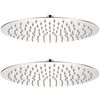 vidaXL Rain Shower Head 2 pcs Stainless Steel Ø 30 cm