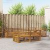 vidaXL Outdoor Sofa Set 7 pcs Natural Solid Acacia Wood