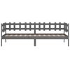 vidaXL Day Bed without Mattress Grey 80x200 cm Solid Wood Pine