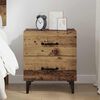 vidaXL Bed Cabinet Old Wood 40 x 35 x 47.5 cm Engineered Wood