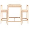 vidaXL 3 Piece Garden Bar Set Solid Wood Pine