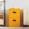 vidaXL File Cabinet Mustard Yellow 44 x 50 x 74.5 cm Cold-Rolled Steel