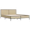 vidaXL Bed Frame without Mattress Sonoma Oak 120x200 cm