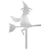 vidaXL Garden Stake 36 x 24 cm Galvanised Steel Silver