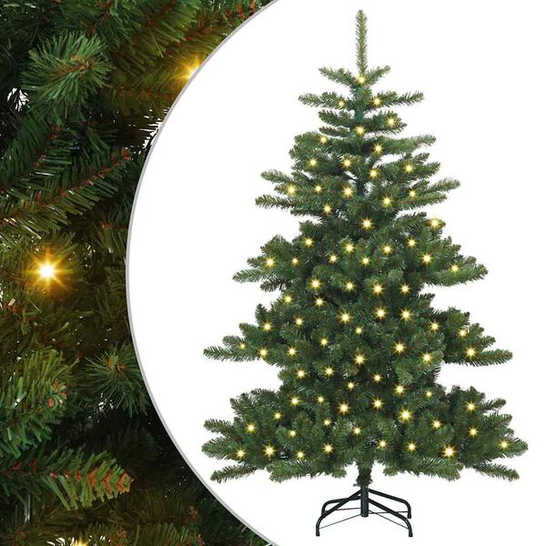 vidaXL Artificial Hinged Christmas Tree Green 150 cm PVC and Steel