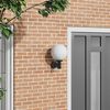 vidaXL Outdoor Wall Light Black 28 x 25 x 38 cm