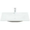 vidaXL Built-in Basin with Faucet 81x39x18 cm Ceramic White