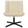 vidaXL Swivel Chair Cream 63 x 75 x 76 cm Fabric