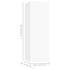 vidaXL TV Cabinets 2 pcs White 30.5x30x90 cm Engineered Wood