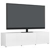 vidaXL TV Cabinet High Gloss White 120x34x30 cm Engineered Wood