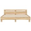 vidaXL Bed Frame with LED without Mattress Sonoma Oak 160x200 cm