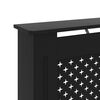 vidaXL Radiator Cover Black 172x19x81.5 cm MDF
