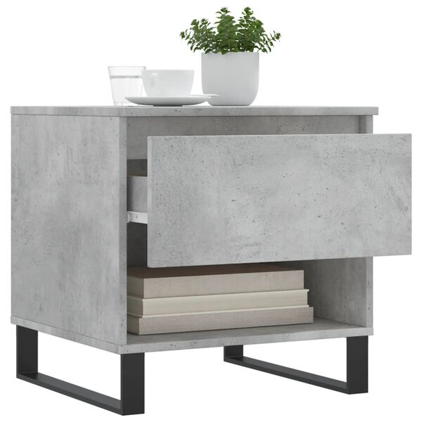 vidaXL Coffee Tables 2 pcs Concrete Grey 50x46x50 cm Engineered Wood