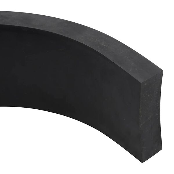 vidaXL Rubber Edge for Snow Plow Black 180x8x2 cm