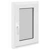 vidaXL Basement Window RISOR 50 x 75 cm PVC and Glass White