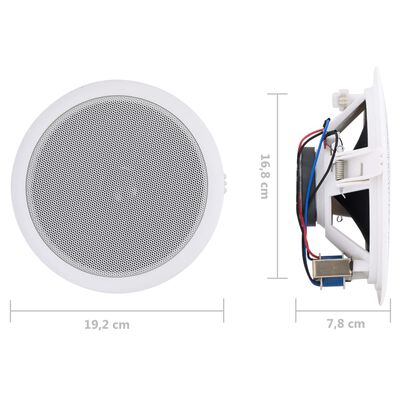 vidaXL Built-in Wall and Ceiling Speakers 2 pcs 120 W