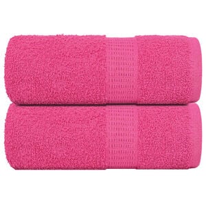 vidaXL Wash Towels "FROGN" 2 pcs Pink 30x30 cm 360 gsm