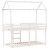 vidaXL Bunk Bed without Mattress White 90x200 cm Solid Wood Pine