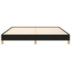 vidaXL Bed Frame without Mattress Black 180x200 cm Super King Super King Fabric