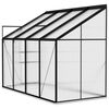 vidaXL Greenhouse Anthracite Aluminium 5.24 m&sup3;