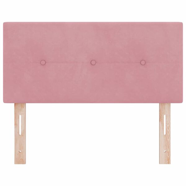 vidaXL Headboard with Headboard Pink 80 cm Faux Leather