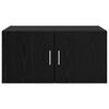 vidaXL Wall Cabinet Black oak 80 x 42.5 x 40 cm Engineered wood