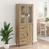 vidaXL Highboard with Drawer 2 pcs Artisan Oak Engineered Wood