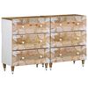 vidaXL Sideboards 2 pcs 60x33.5x75 cm Solid Wood Mango