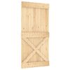 vidaXL Sliding Door with Hardware Set 100x210 cm Solid Wood Pine