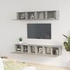 vidaXL 5 Piece TV Cabinet Set Concrete Grey Engineered Wood